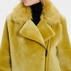 UGG Womens NADINE Short Shearling Jacket Coat